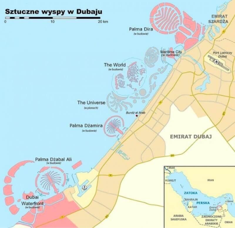 искусственные острова Дубай